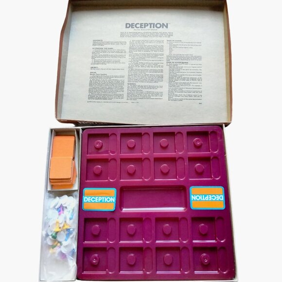 Deception The Memory Poker Game Vintage 1975 - Picture 2 of 16